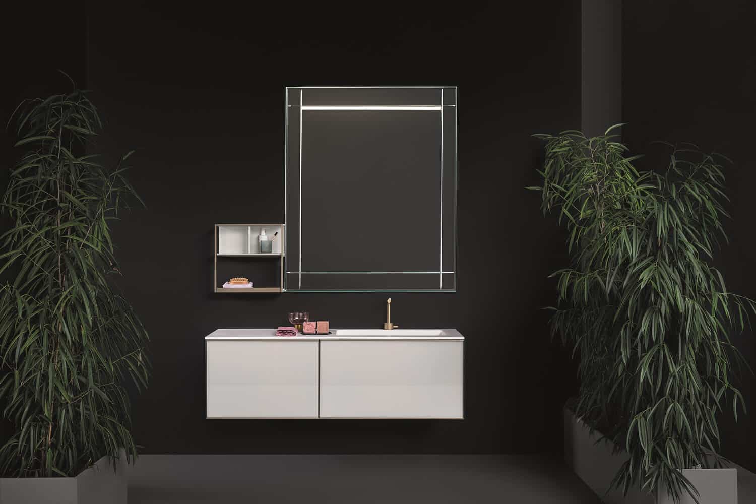 Quari also lends itself to very minimalist bathrooms.
