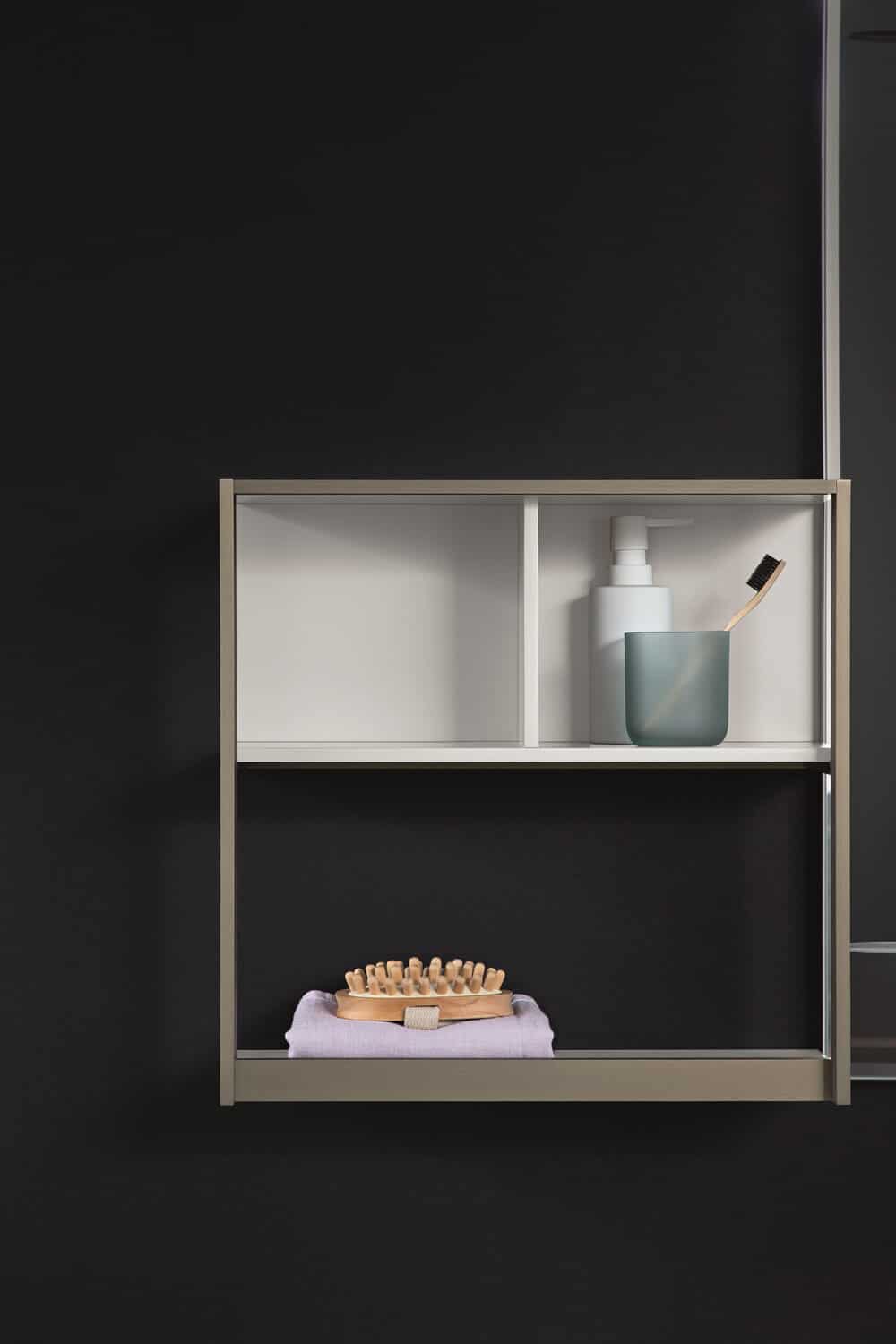 The flexible design allows you to create shelf systems that fit your storage needs. 