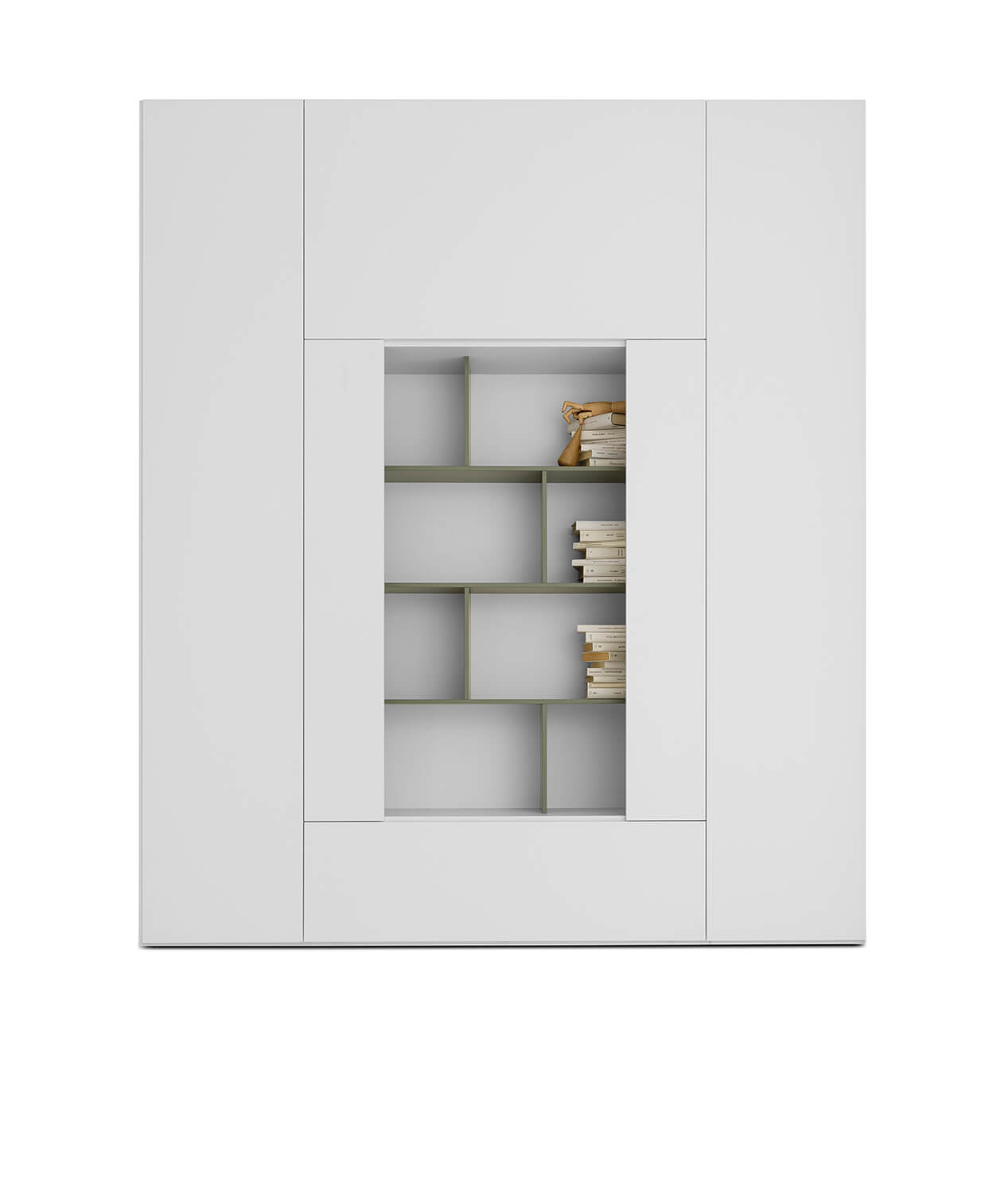 Two-toned Roomy bookcase module.