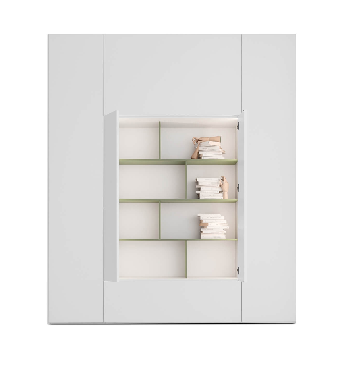 Two-toned Roomy bookcase module.