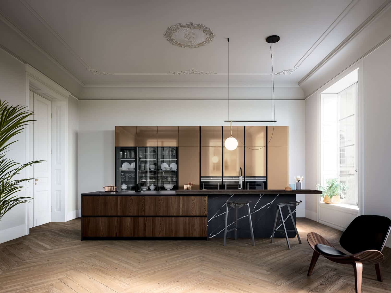 Modern kitchen designs with exclusive finishes