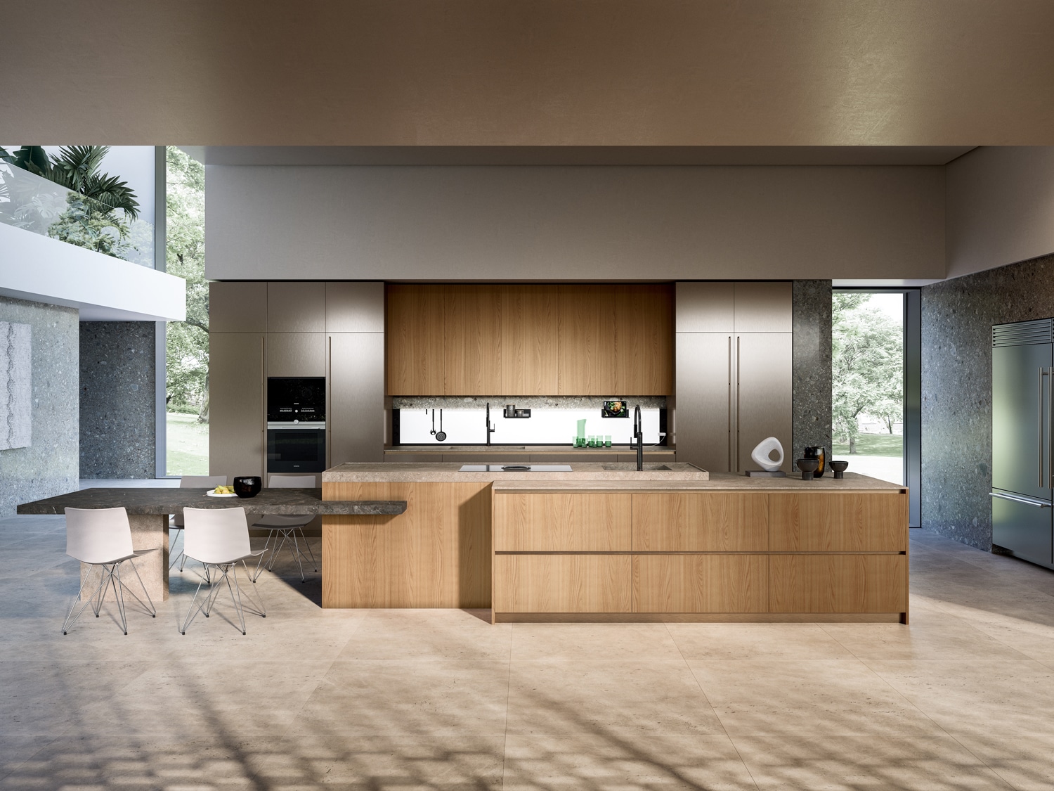 Modern kitchen designs with innovative finishes