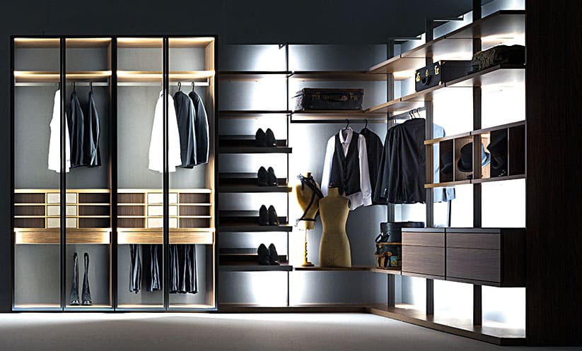 Luxury walk-in closets