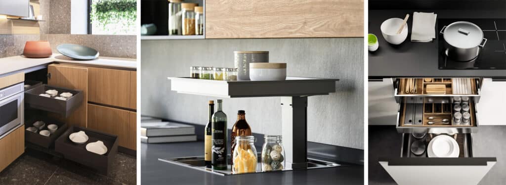 Optimal storage solutions for luxury kitchens.