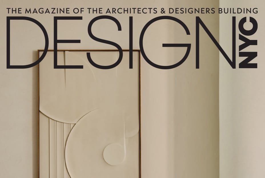 Mandi Case Design NYC magazine cover featuring a modern art piece.