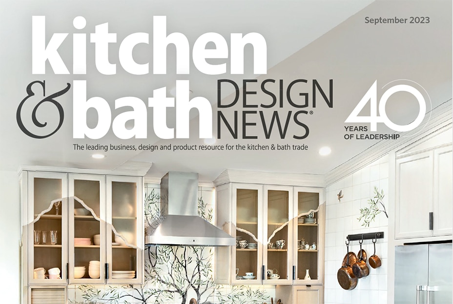 Kitchen & Bath Design News magazine cover, September 2023 issue.