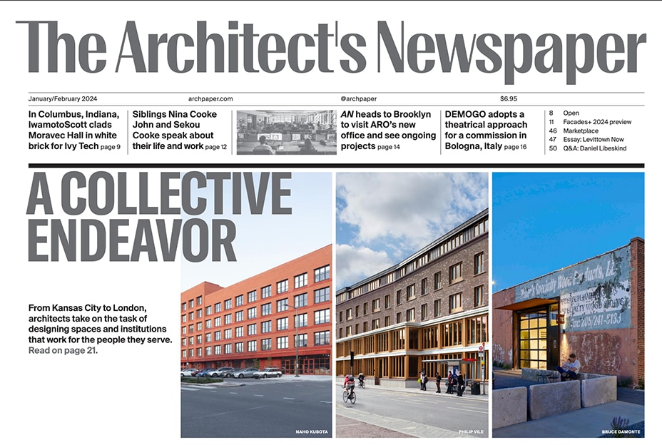 The Architect's Newspaper, January/February 2024 issue.